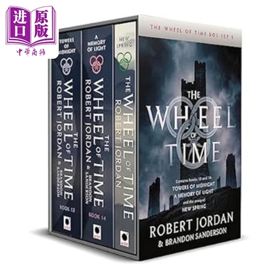 预售 时光之轮盒装套装5 13至14卷 前传 The Wheel of Time Box Set 5 Books 13 14 & prequel 英文原版 Robert Jordan【中商原版?