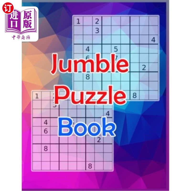 海外直订Jumble Puzzle Book: The Best Sudoku Book for Amateurs 拼图书：最好的数独书为业余爱好者