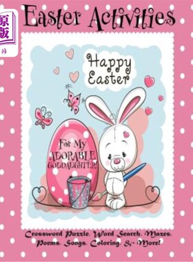 海外直订Easter Activities For My Adorable Goddaughter!: (Personalized book) Crossword Pu 为我可爱的教女举办复活节活