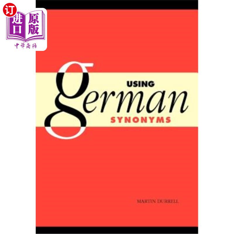 海外直订Using German Synonyms 使用德语同义词