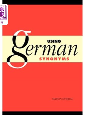 海外直订Using German Synonyms 使用德语同义词