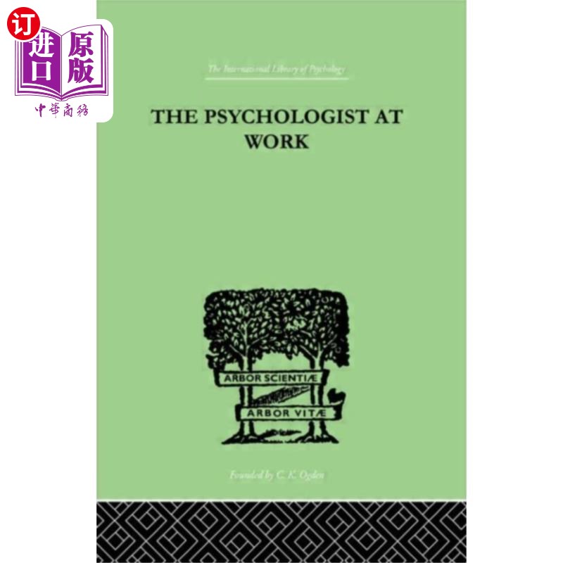 海外直订Psychologist At Work 心理学家在工作