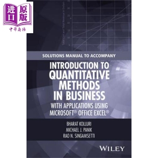 Accompany 中商原版 Business Manual 英文原版 Quantitative Introduction Kolluri Solutions Methods Bharat
