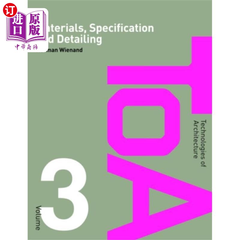 海外直订Materials, Specification and Detailing 材料、规格和细节