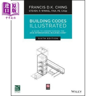 Illustrated 现货 中商原版 Ching 建筑规范说明 Building 第6版 英文原版 解读2018国际建筑规范指南 Francis Codes