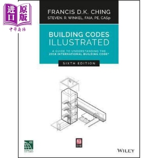 Illustrated Ching 建筑规范说明 英文原版 Francis 现货 第6版 解读2018国际建筑规范指南 Codes Building 中商原版