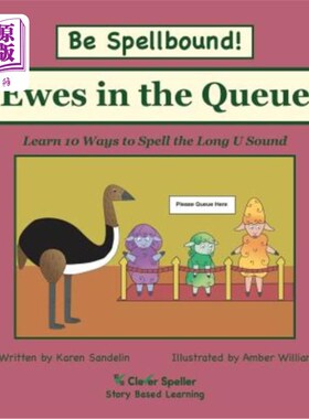 海外直订Ewes in the Queue: Decodable Sound Phonics Reader for Long U Word Families 队列中的母羊:长U字家族的可解码读