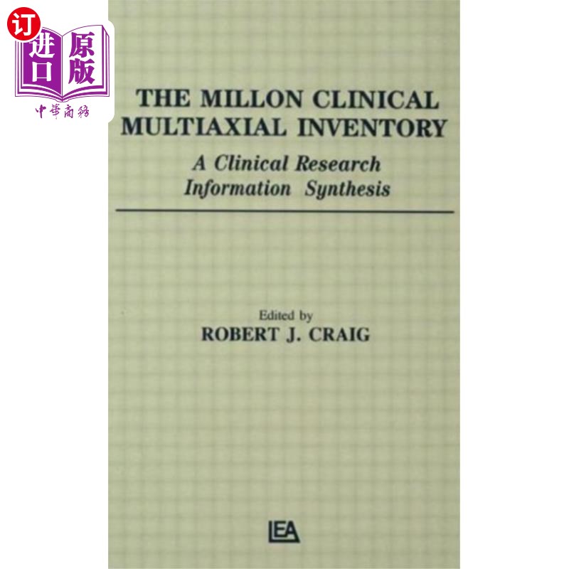 海外直订Millon Clinical Multiaxial Inventory 百万临床多轴量表
