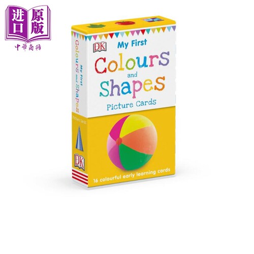 DK认读卡：颜色与形状 My First Colours and Shapes 低幼启蒙 英语学习 卡片 新版无触摸 0~3岁 英文原版【中商原版】