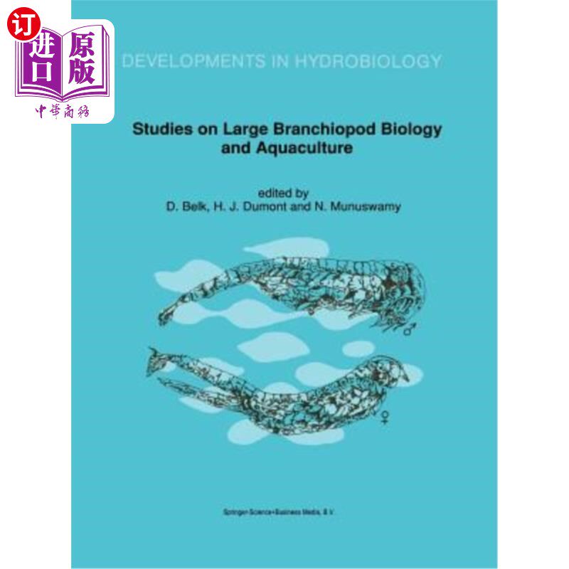 海外直订Studies on Large Branchiopod Biology and Aquaculture 大型鳃足类生物学与水产养殖研究