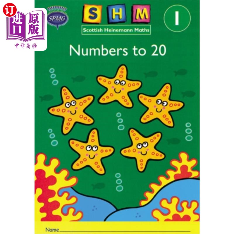 海外直订Scottish Heinemann Maths 1: Number to 20 Activit... 苏格兰海涅曼数学1:数字到20活动手册8包