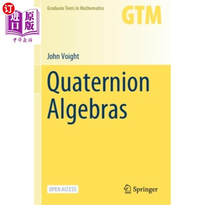 海外直订Quaternion Algebras 四元数代数