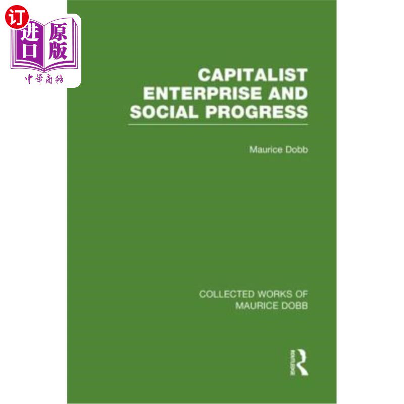 海外直订Capitalist Enterprise and Social Progress 《资本主义企业与社会进步