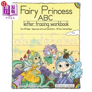 Letter 字母追踪手册： 仙女公主ABC Pages Princess ABC Uppercase Workbook Tracing Low 海外直订Fairy Over and 120