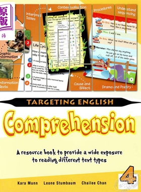 现货 【新加坡小学英语阅读理解】Targeting English Comprehension Book 4 四年级含答案
