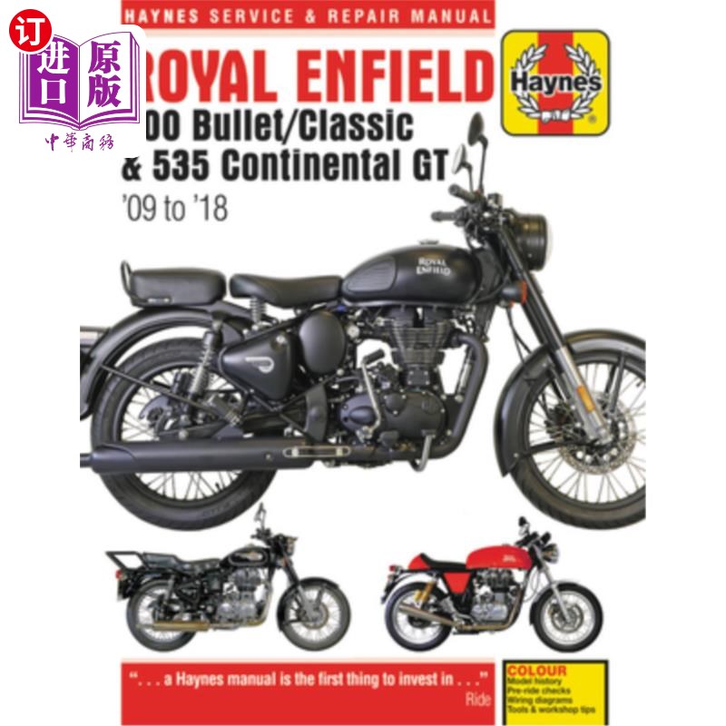 海外直订Royal Enfield 500 Bullet / Classic & 535 Continental GT Haynes Service & Repair  Royal Enfield 5