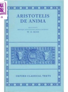 灵魂论及其他 亚里士多德 希腊语原版 de Anima 希腊文原版 Aristotle David Ross 【中商原版】