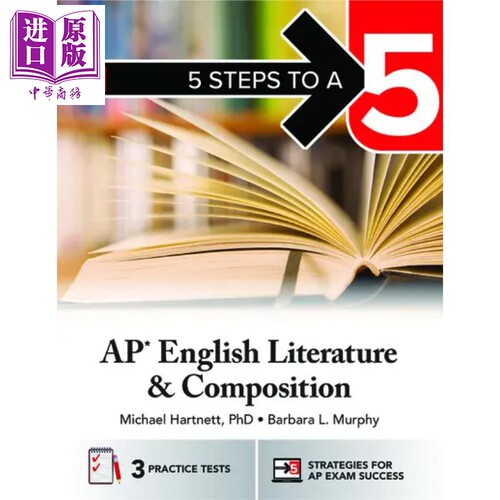 2025新版五步速成系列 AP考试英语文学与写作 5 Steps to a 5 AP English Literature and Composition 英文原版【中商原版】