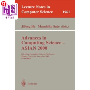 6th Computing 亚洲2000 计算机科学进展 Conferen 2000 Asian Science 海外直订Advances