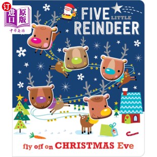 五只小驯鹿 Reindeer 海外直订Five Little
