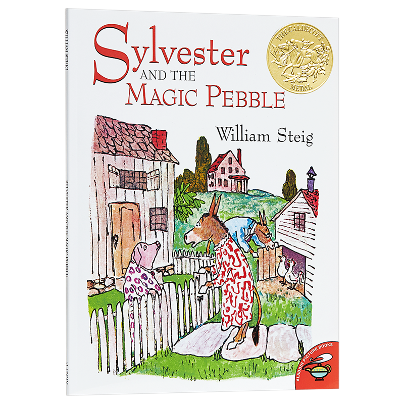 凯迪克金奖绘本 驴小弟变石头 Sylvester and the Magic Pebble（Caldecott Winner）进口英文原版 感人至深 传递亲情绘本