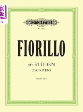 海外直订古英语 36 Etudes (Caprices) for Violin 小提琴练习曲(随想曲)