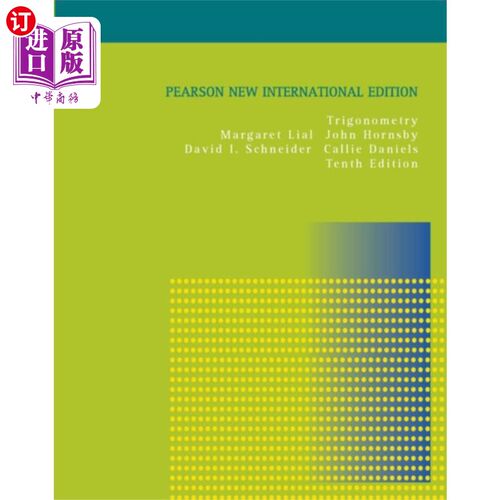 海外直订Trigonometry: Pearson New International Edition 三角学：皮尔逊新国际版