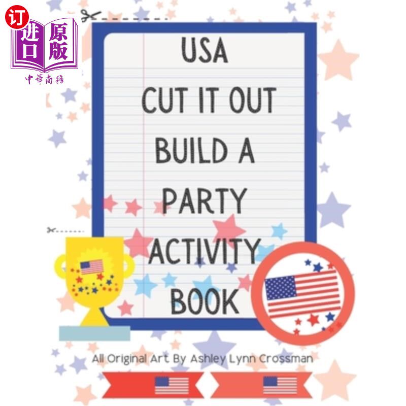 海外直订USA Cut It Out Build A Party Activity Book 美国削减它建立一个政党活动手册