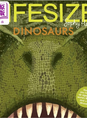 Sophy Henn Lifesize Dinosaurs 动物的真实尺寸 恐龙 猜猜我有多大英文原版 儿童绘本 史前动物知识 科普图画书【中商原版】