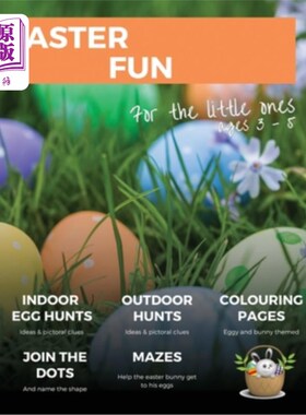 海外直订Easter Fun for the little ones: 100 pages of Egg Hunts, colouring, mazes and joi 给孩子们的复活节乐趣：100