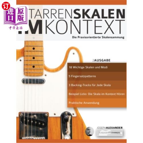 海外直订德语 Gitarrenskalen im Kontext Gitarrenskalen im Kontext