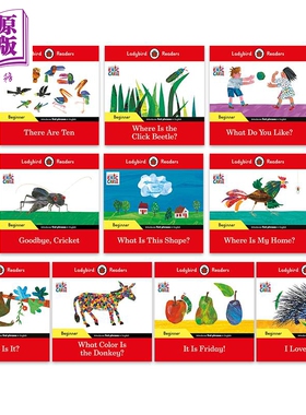 Ladybird Readers Beginner Level Eric Carle 英文原版小飘虫阅读分级指导 初级 艾瑞卡尔系列10册 ELT分级读物【中商原版】