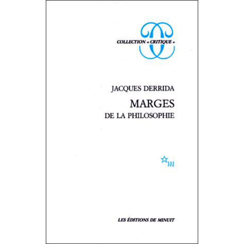 雅克 德里达 哲学的边缘 法文原版 Marges de philosophie Jacques Derrida 法国哲学家 西方解构主义代表【中商原版】