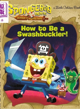 预售 海绵宝宝大电影 深海大冒险 如何成为海盗 海绵宝宝漫画书 英文原版 海绵宝宝周边 Spongebob Movie Search for Squarepants