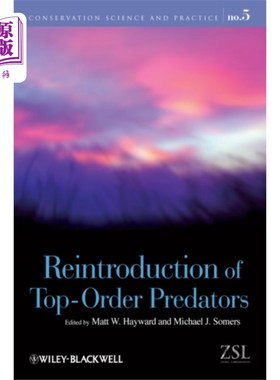 海外直订Reintroduction of Top-Order Predators 顶级掠食者的重新引入