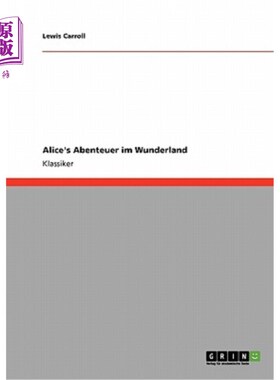 海外直订德语 Alice's Abenteuer im Wunderland 爱丽丝仙境之旅