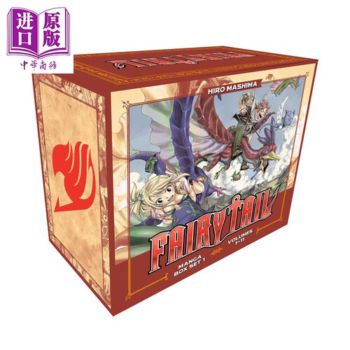 现货 Fairy Tail Manga Box Set 1 英文原版 妖精的尾巴1至11集套装 Hiro Mashima【中商原版】