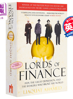 【中商原版】金融之王 纽约时报 年度好书 经济读物 英文原版 Lords of Finance Liaquat Ahamed
