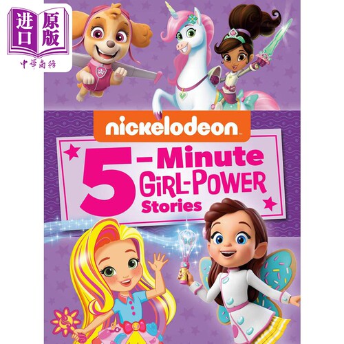 现货 Nickelodeon 5-Minute Girl-Powe 尼克频道5分钟女孩故事 英文原版 儿童绘本 卡通动画 3-7岁【中商原版】