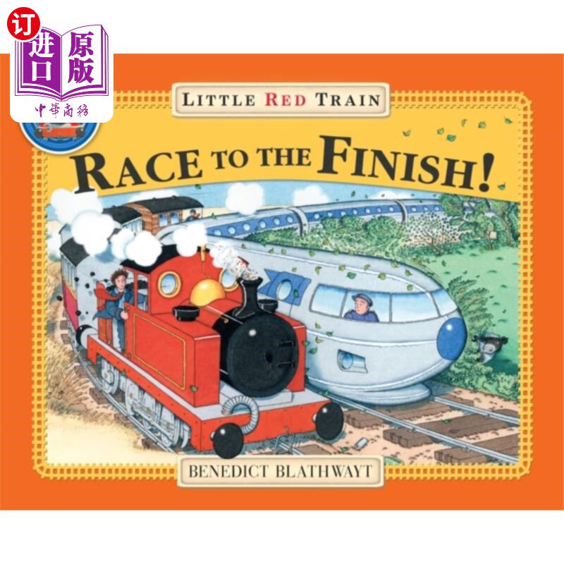 海外直订little red trains race to the finish 小红火车冲向终点