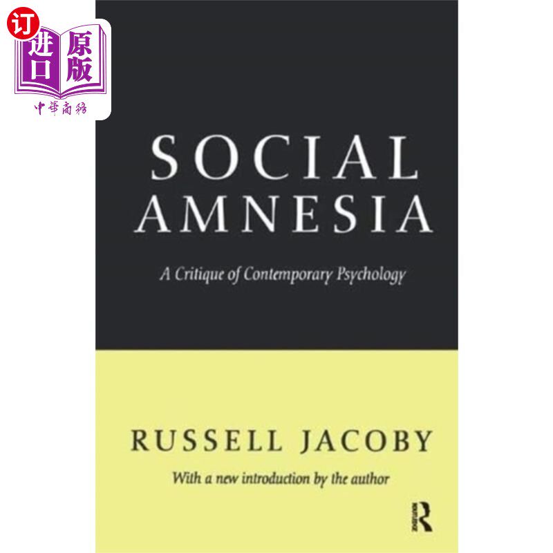 海外直订Social Amnesia 社会失忆