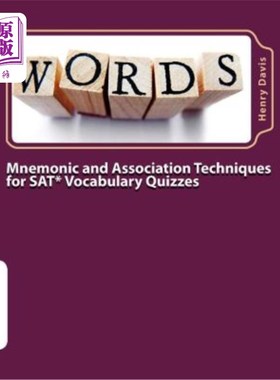 海外直订Mnemonic and Association Techniques for SAT Vocabulary Quizzes SAT词汇测验的助记和联想技巧