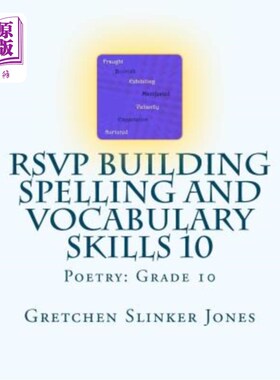 海外直订RSVP Building Spelling and Vocabulary Skills 10: Poetry: Grade 10 培养拼写和词汇技能10:诗歌:10年级