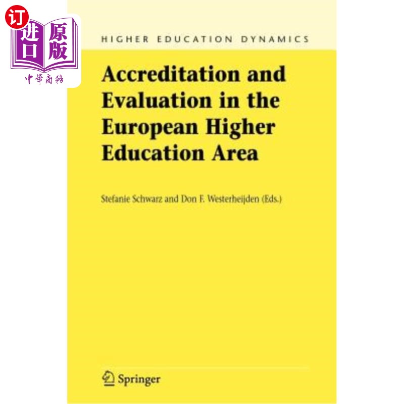 海外直订Accreditation and Evaluation in the European Higher Education Area 欧洲高等教育领域的认证与评估