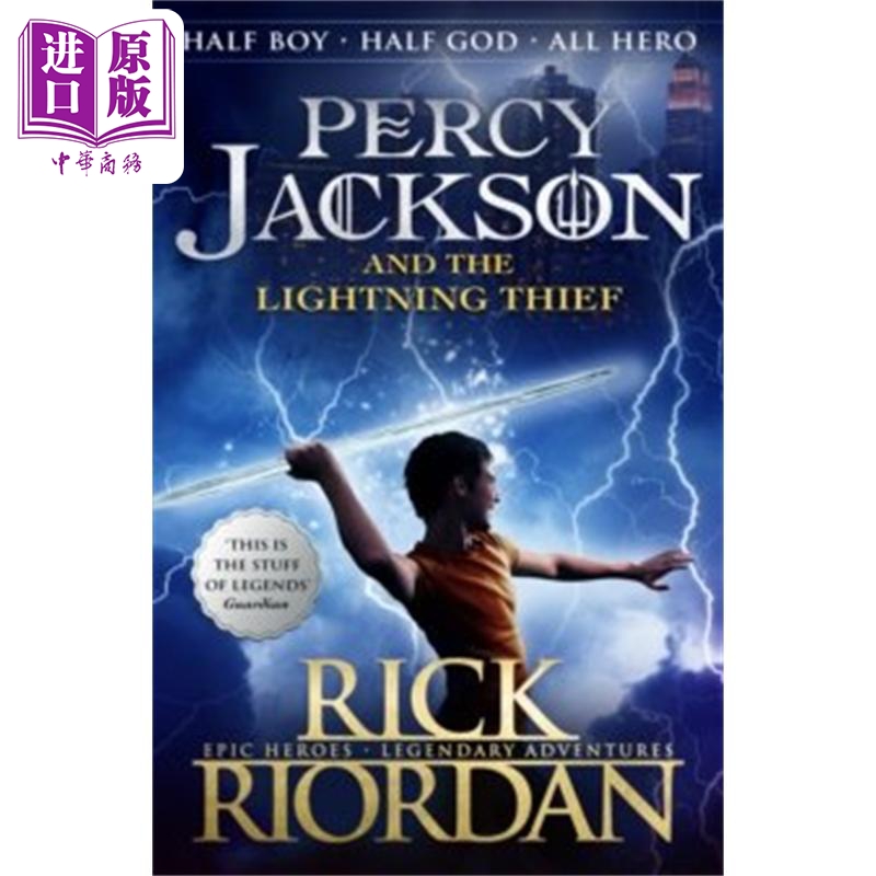 预售波西杰克逊1珀西杰克逊和闪电窃贼英文原版 Percy Jackson and the Lightning Thief Rick Riordan奇幻【中商原版】-封面