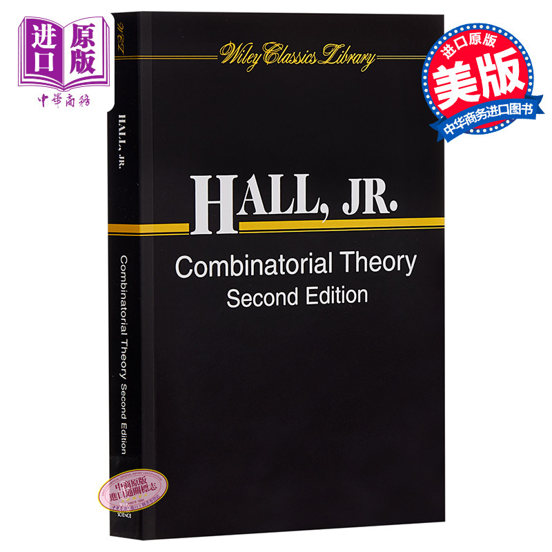 现货 Combinatorial Theory 2nd Edition 英文原版 组合理论 第二版 Marshall Hall【中商原版】