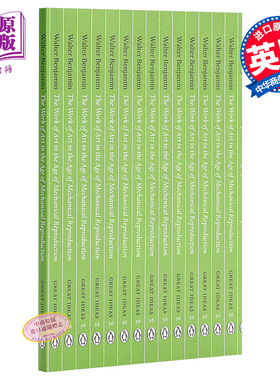 本雅明：机械复制时代的艺术作品 英文原版 Great Ideas the Work of Art in the Age of Mechanical Reproduction