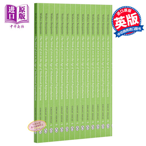 本雅明：机械复制时代的艺术作品 英文原版 Great Ideas the Work of Art in the Age of Mechanical Reproduction
