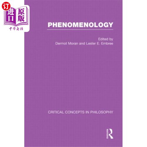 海外直订Phenomenology:Crit Con In Phil 现象学:批判哲学