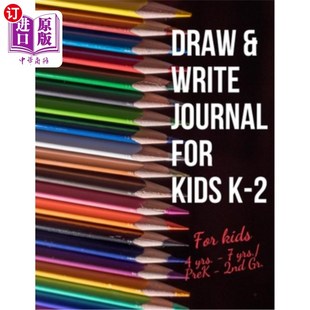 with Write Kids for 海外直订Draw Notebook 画和写日记 Composition Journal Creative Early 早期创 孩子K